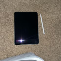 Apple IPad Blue (5th Gen) & Apple Pencil 2nd Gen.