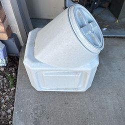 Dog food storage container