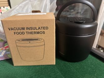 Soup Thermo for Hot Food Adults 32OZ Lunch Containers Wide Mouth Hot Food Jar Vacuum Insulated Stainless Steel Bento Box Leakproof with Spoon (Black)