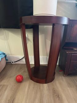 In table