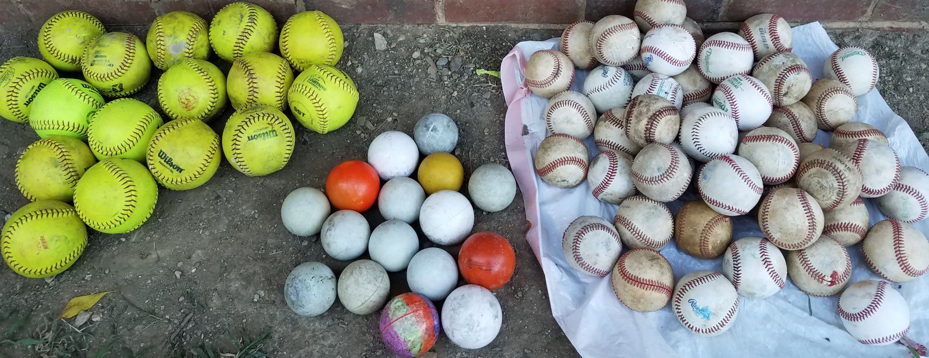 Baseball balls/75 balls/$1 each