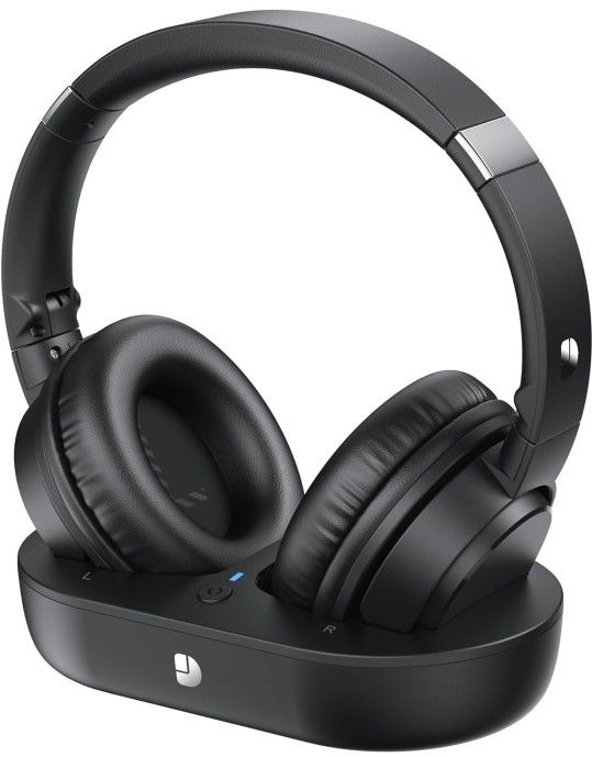 Wireless Headphones for TV, TV Headphones Wireless, Bluetooth, Versatile Charging Dock with Transmitter