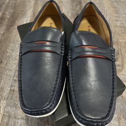 Bruno Marx Leather Loafers 