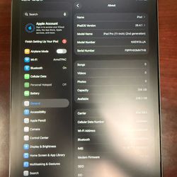 iPad Pro 11 inch 2nd Generation cellular unlocked