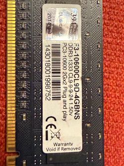 2 sticks of ram