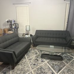 Sofa, loveseat, Chair With Ottoman