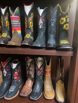 Botas vaqueras de piel para mujer