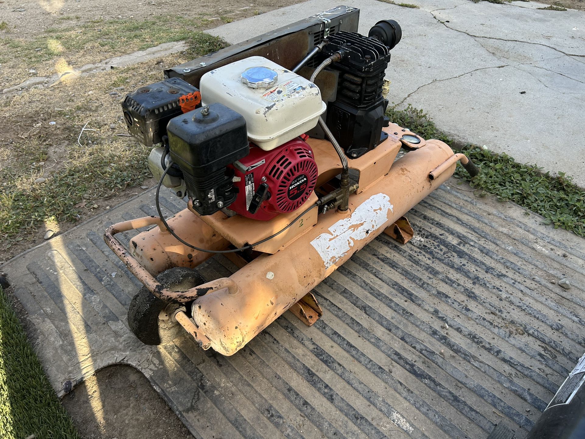 ridgid air compressor gas honda