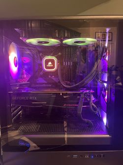 Custom Gaming PC – i7‑9700K + RTX 2080 + 32GB RAM + Lenovo 144Hz Monitor – New Case & Fans