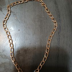 Gold Plated Chain With The Heart 