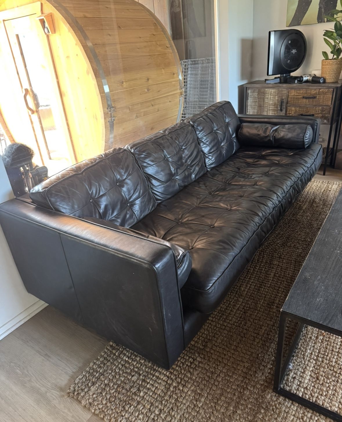 Black Leather Couch
