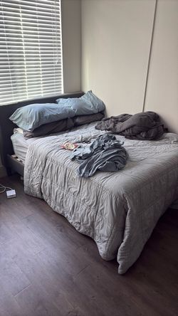 GOING NOW ! full size mattress with bed frame