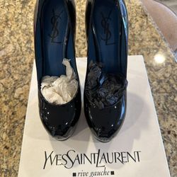 Black Yves Saint Laurent high heels