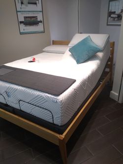 Amazing Cool Memory Gel Mattress 13 Inch With Ajustable Base Massage And Antisnore