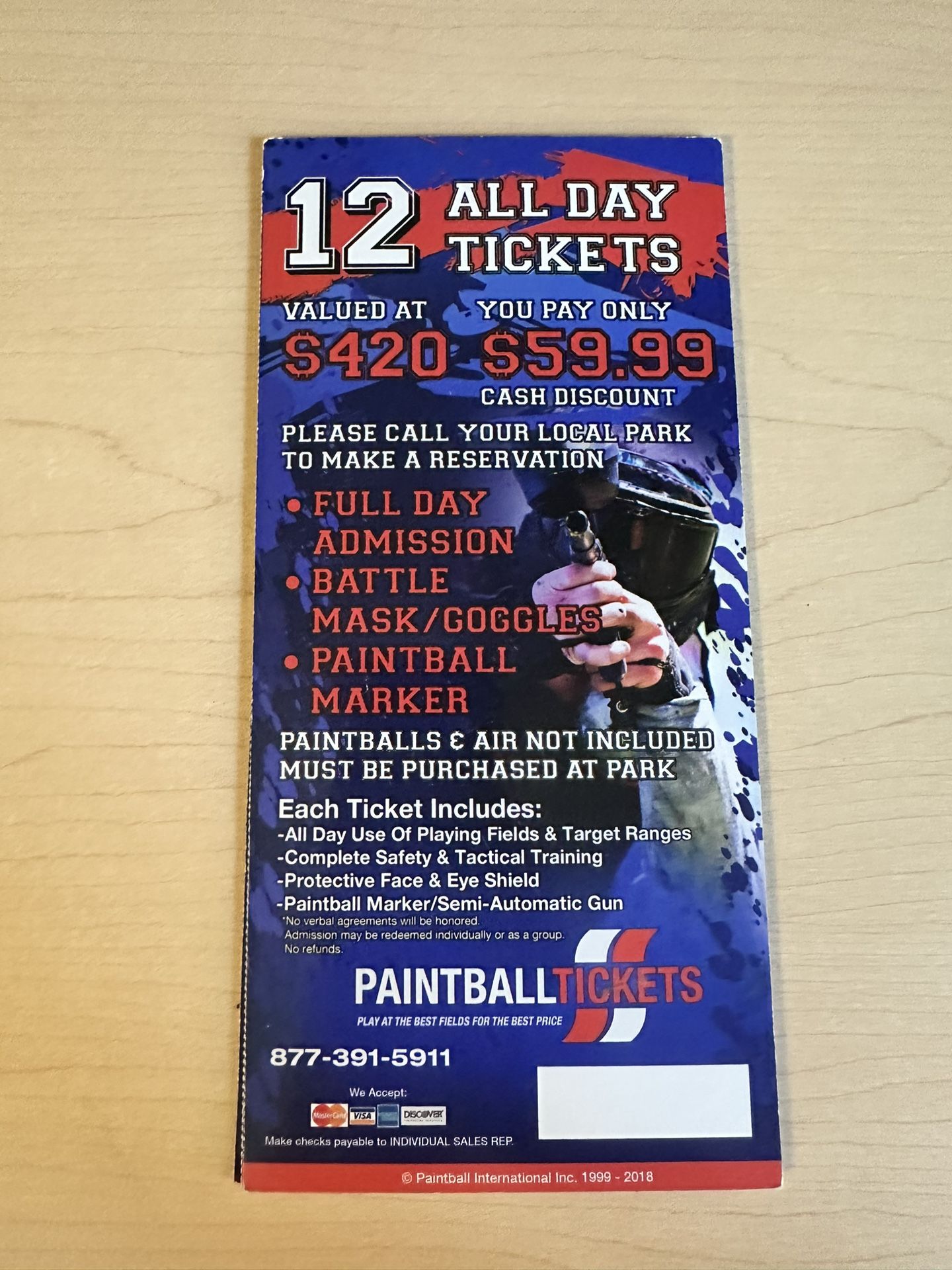 Paintball Tickets