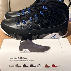 Jordan 9 retro size (11.5M)