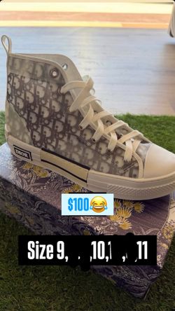 Size 10 only Dior high top