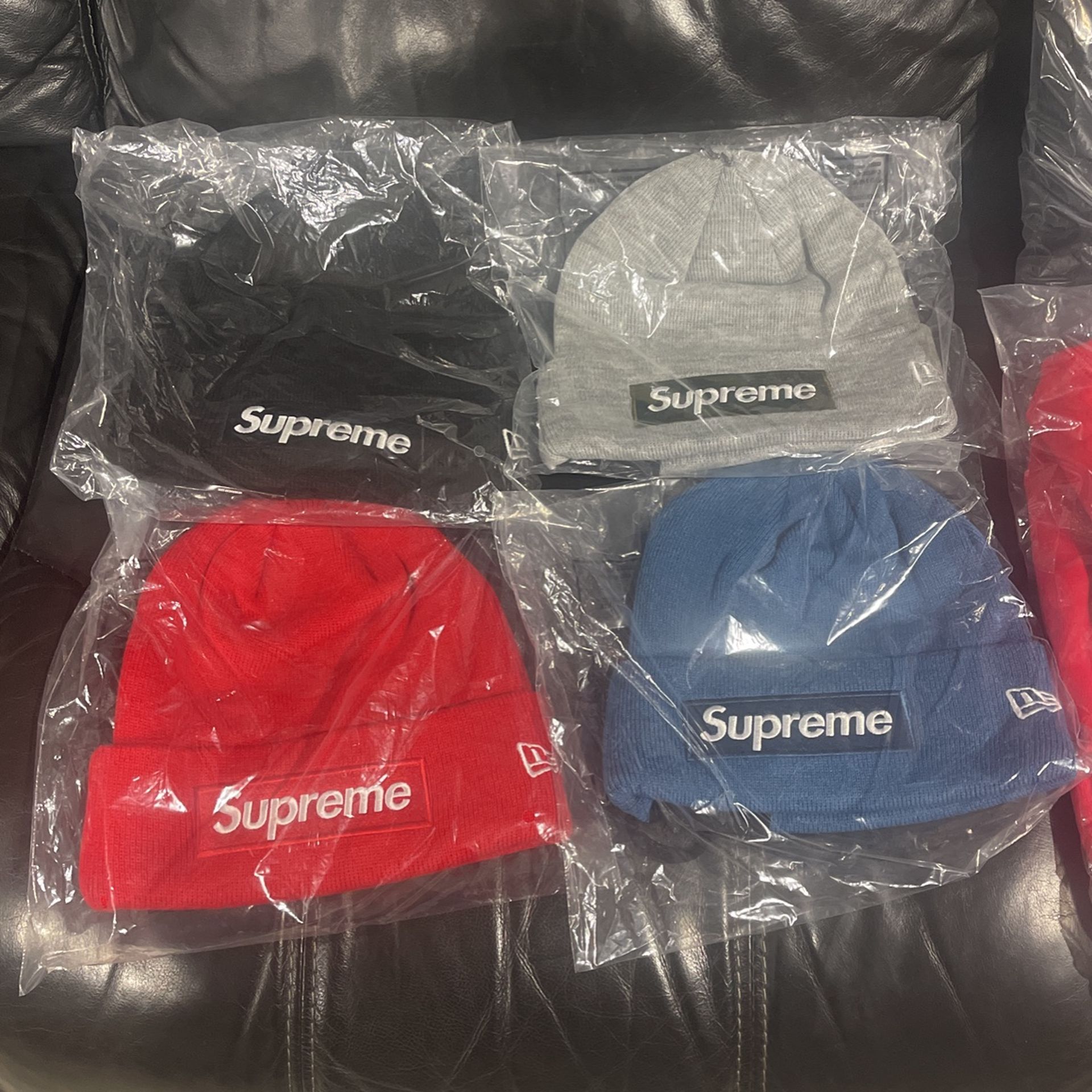 Supreme box logo beanies 