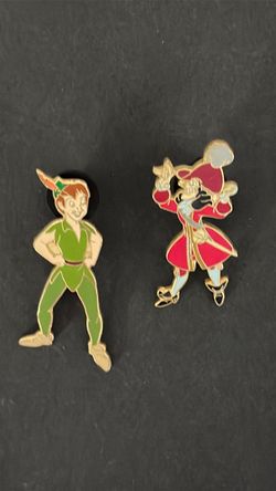 Vintage Peter Pan & Captain Hook pins