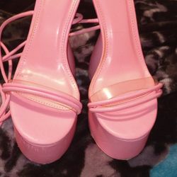 High Heels Pink Shoes