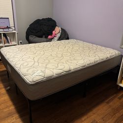 Queen Sized Mattress and Bed Frame