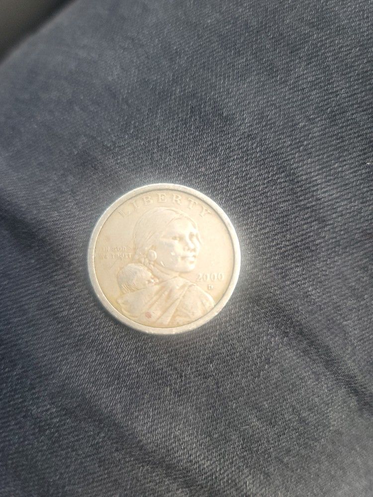 2000 D Sacagawea one dollar coin

