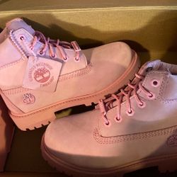 Pink Girl Timberlands 