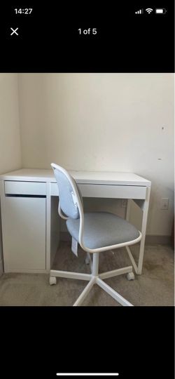 Desk and chair