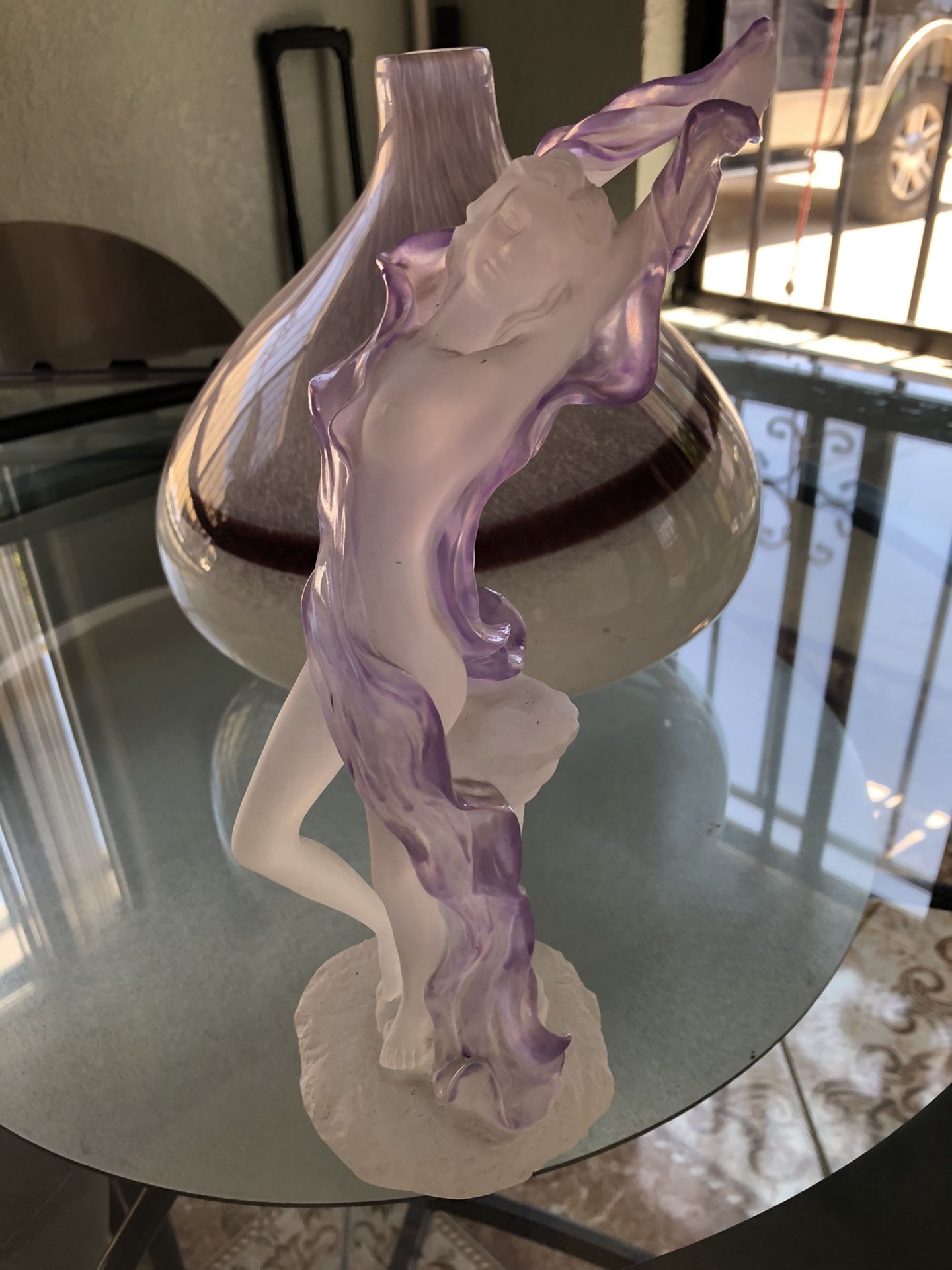 Glass woman decoration