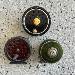 Lot Of 3 Vintage Fly / Fishing Reel Reels. SHAKESPEARE/ Kmart. Pre Owned.