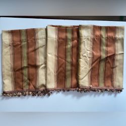 3 valances 16.5” x 50”
