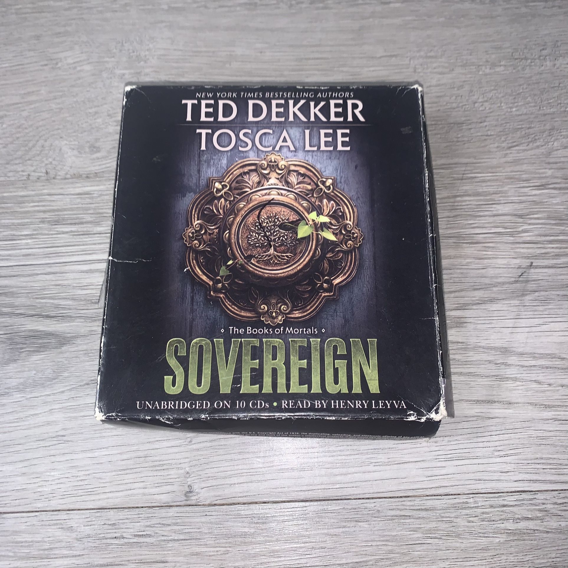 Ted Dekker Tosca Lee Sovereign Audio Book Set Used