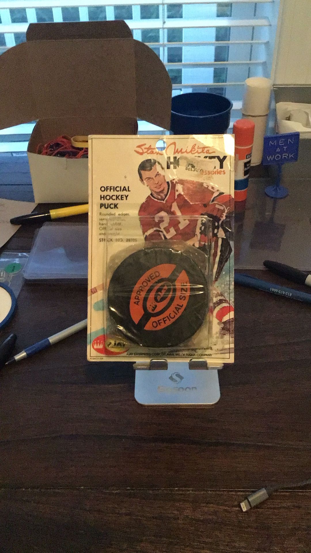Vintage 1970’s Stan Mikita Official Hockey Puck New In Package