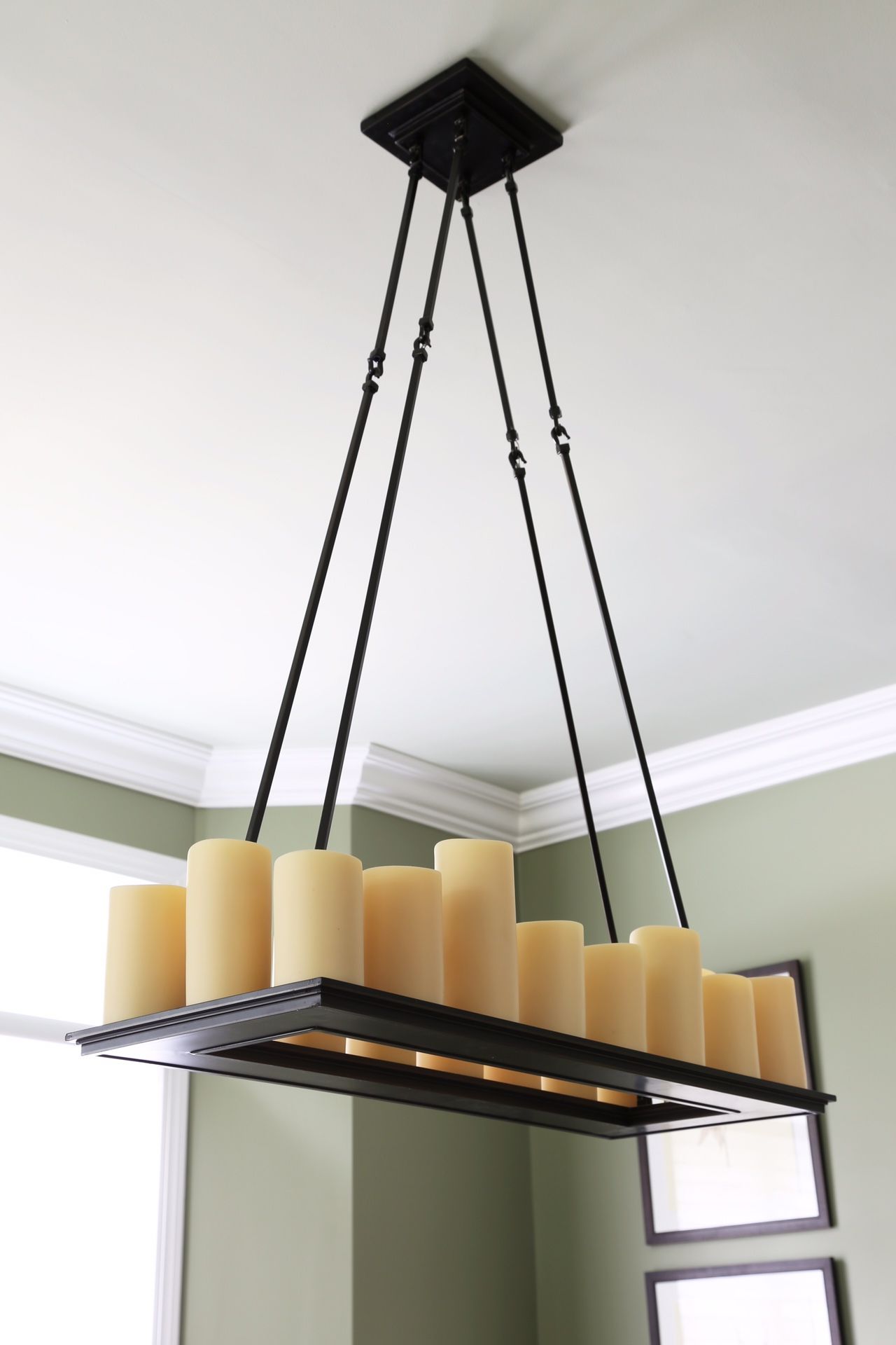Restoration Hardware Pillar Candle Chandelier