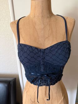 American Eagle boho bustier crop top Small
