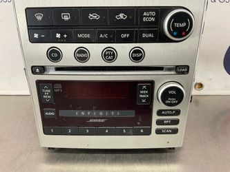 03-07 Infi G35 Coupe Radio w/ Climate Controls - $105