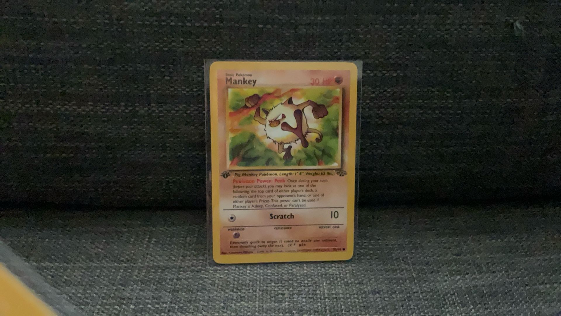 First edition Mankey  Pokemon