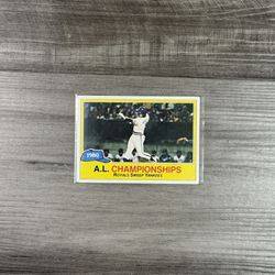 A.L Championship Baseball Card