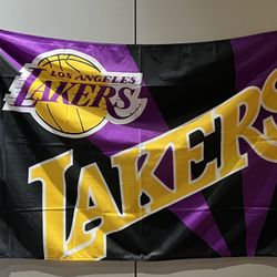 NBA- LA Lakers Team Flag