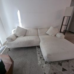 Abisko 94.5" Right Sectional In Quartz White