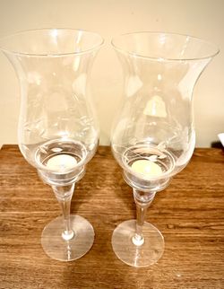 Princess house hurricane Lamps