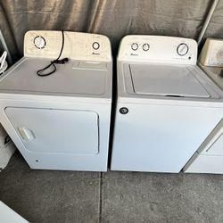 Set De Lavadora Y Secadora De Gas. Amana 