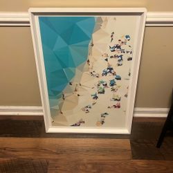 Framed Beach Picture 