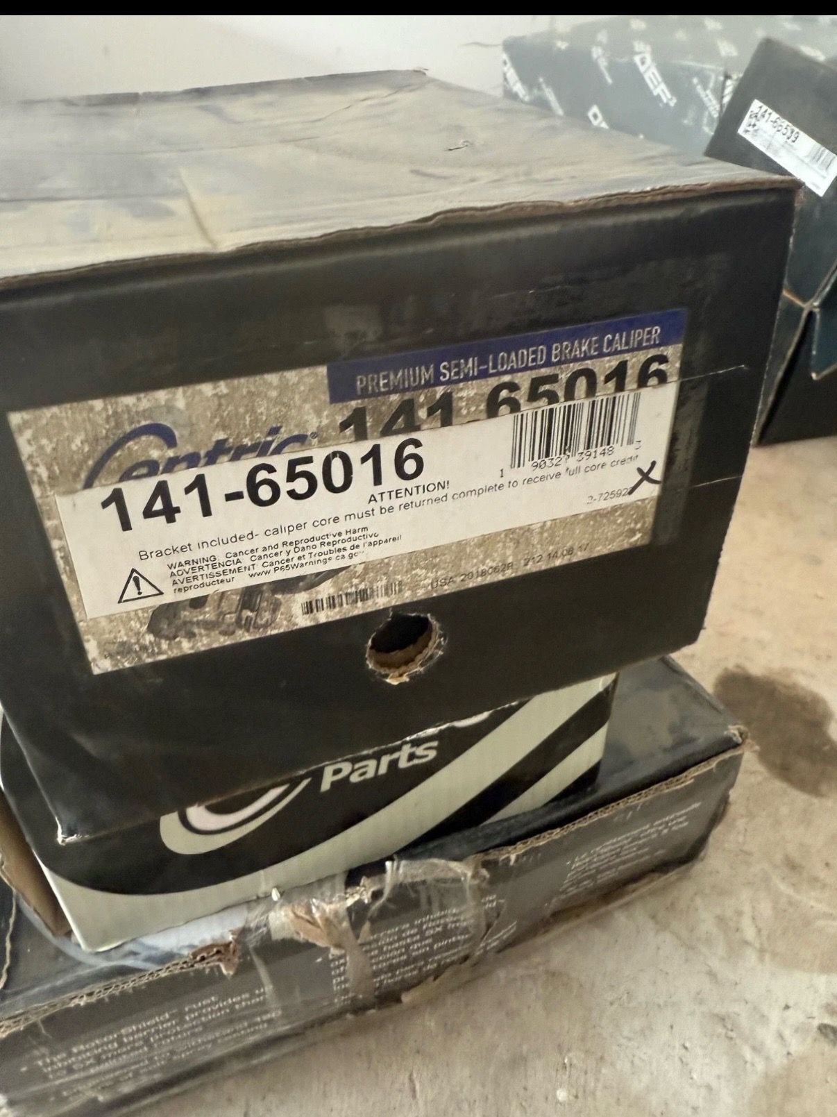 Centric Parts Disc Brake Caliper P N 141 65016