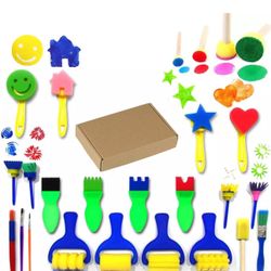 Paint Sponge Kids Washable Painting Brushes for Toddlers Kids Early Learning