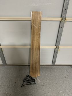 Three Faux Wood Hanging Shelf