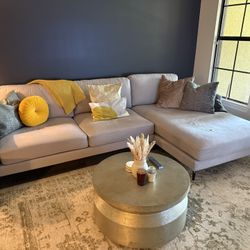 Light Gray Sectional Couch