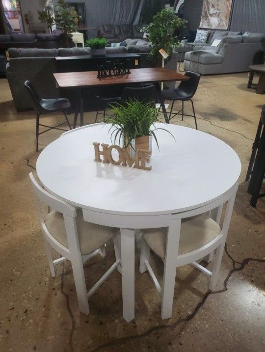 Mid-century Modern Style Round Dining Set) New)
