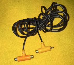 PlayStation PS2 AV Composite RCA Multi Connect Cable Use with Guncon 2 Light Gun