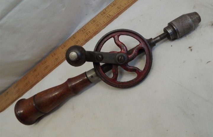 Vintage Mechanical Egg Beater Hand Drill $50